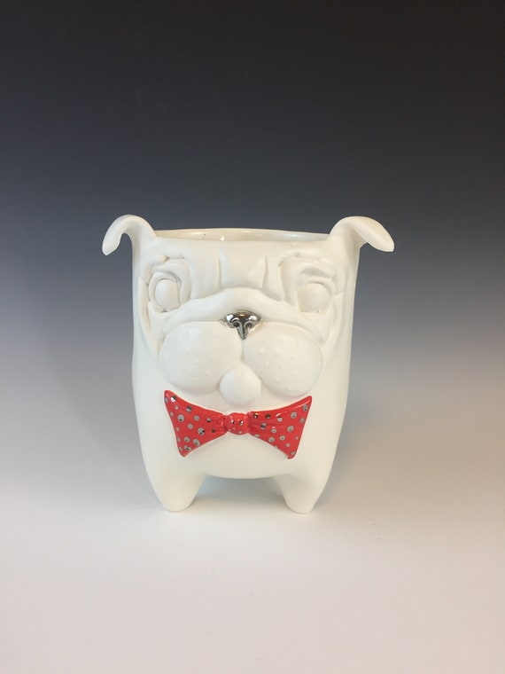 Ceramic Pug Planter