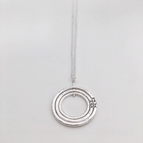 family ring necklace