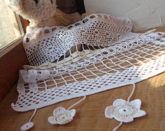 RIDEAU CROCHET MAIN Artisanat Francais Sur Mesure Raisins EUR 85,00 - FR