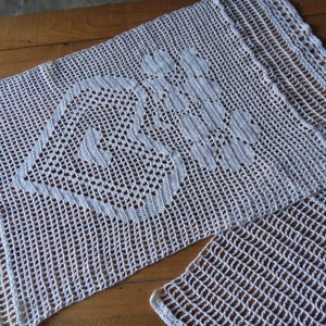 Rideau crochet fait main taille XL collection voisins je vous aime Bild 4