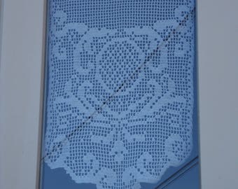 rideau crochet fait main dentelle victoria's arabesques