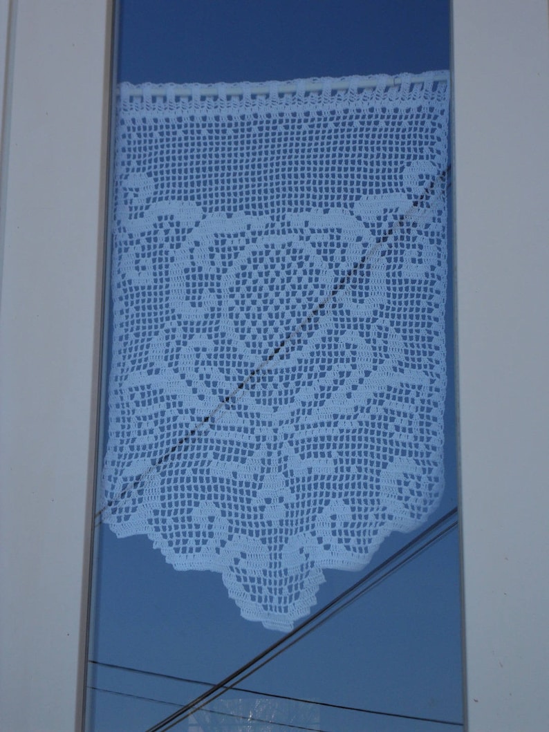 rideau crochet fait main dentelle victoria's arabesques image 1