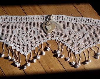 lot 2 Rideaux bellilois coton crochet fait main