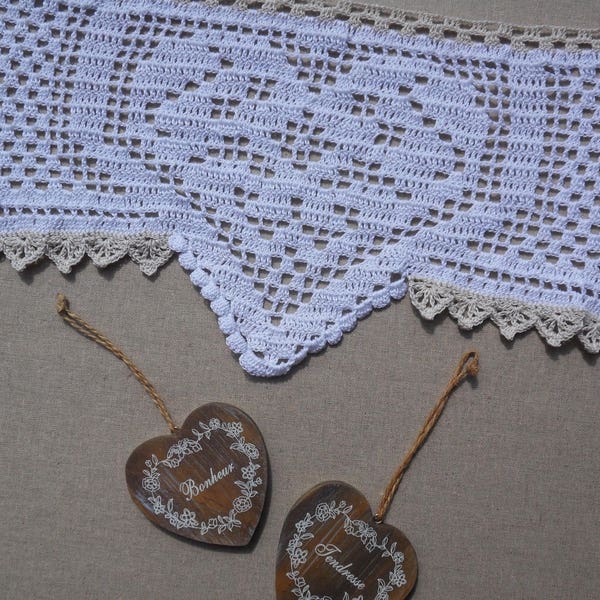 Cantonnière dentelle blanche - Canada
