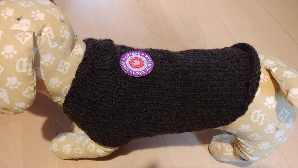 Pull Chien Marron Taille M