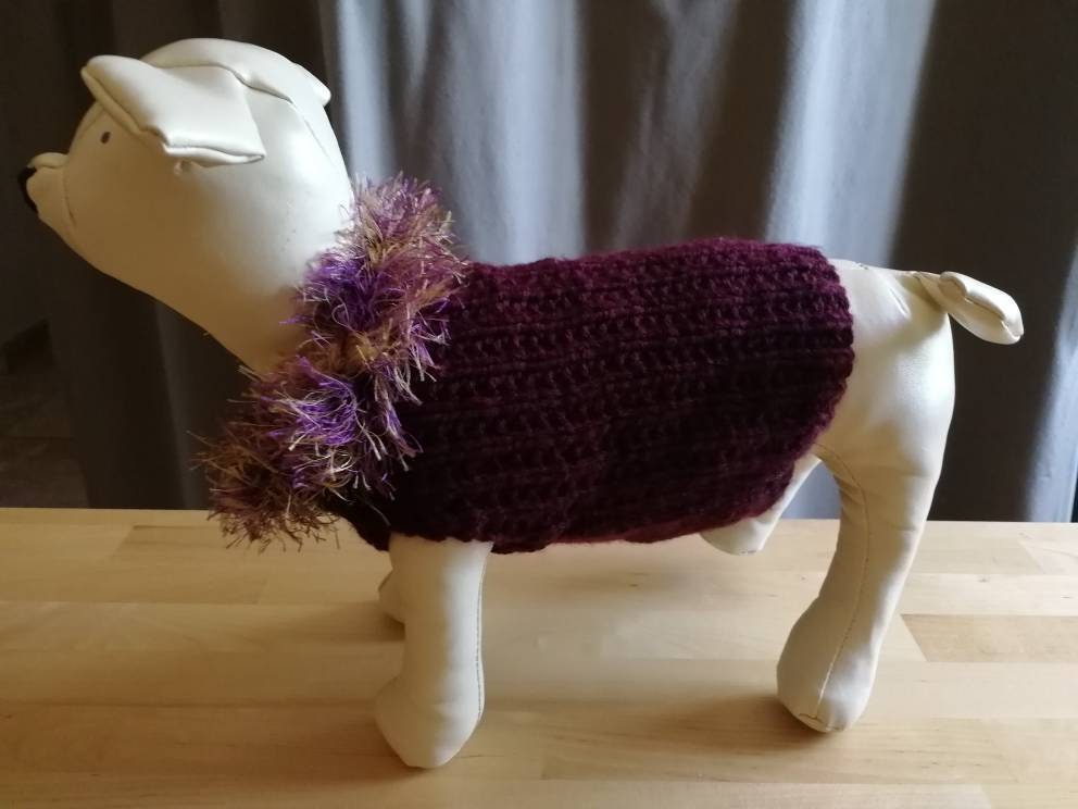 Pull Bordeaux Chien ou Chat S