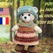 Crochet Set of Clothes for Annie the Hiking Teddy Bear - English, Français
