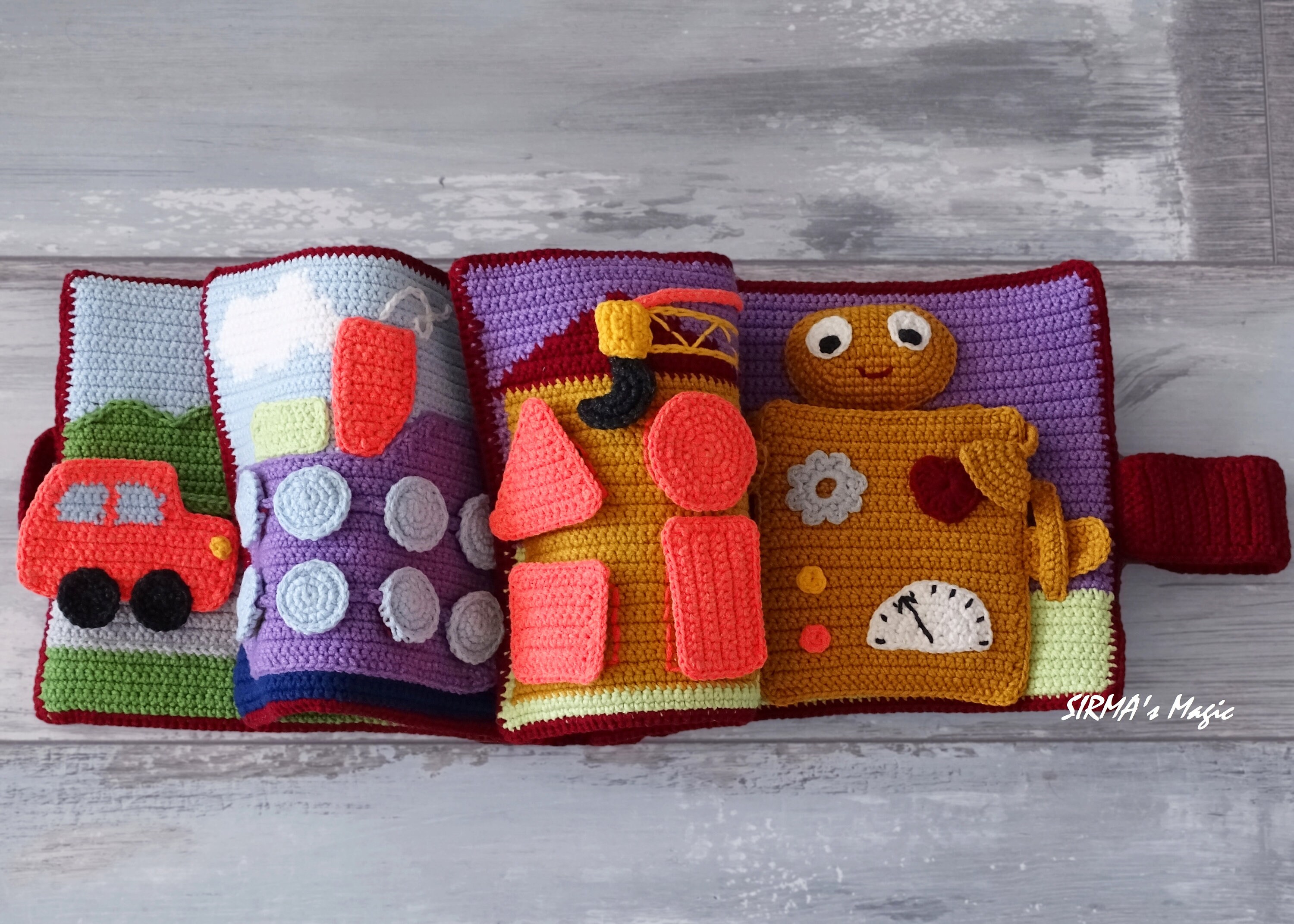 Quiet Book for Boy Crochet Pattern Busy Activity Sensory - Etsy