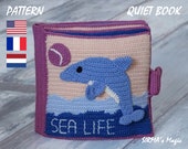 Sea Life Quiet Book Crochet Pattern - Amigurumi Activity Under the Sea Tutorial (English, French, Dutch)