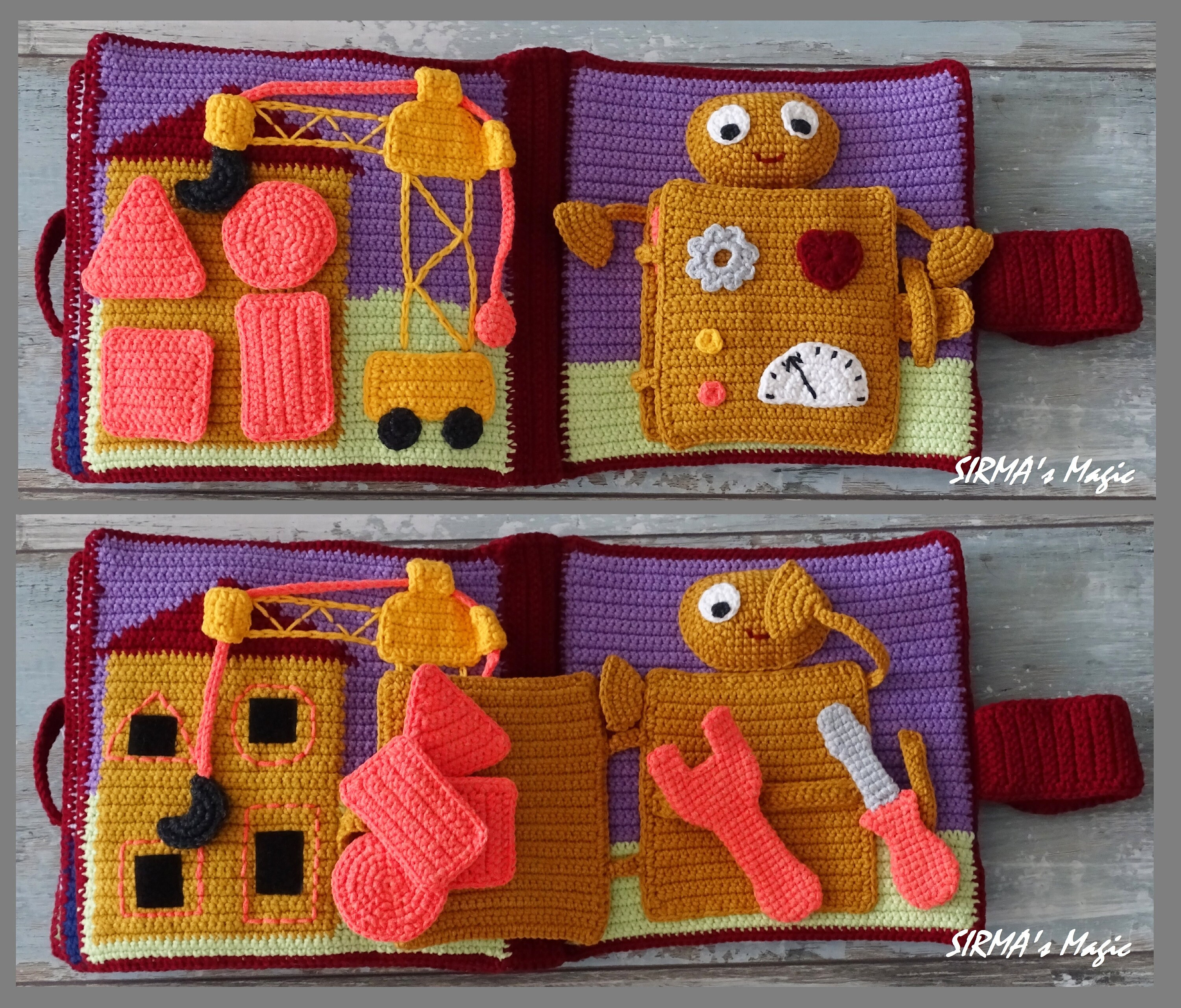 Quiet Book for Boy Crochet Pattern Busy Activity Sensory Etsy Canada