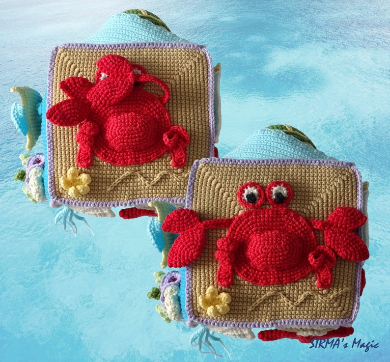 Activity Cube Under the Sea Crochet Pattern Amigurumi Etsy