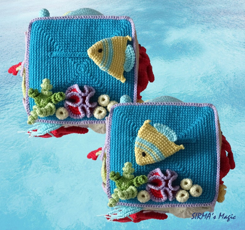 Activity Cube Under the Sea Crochet Pattern Amigurumi Etsy