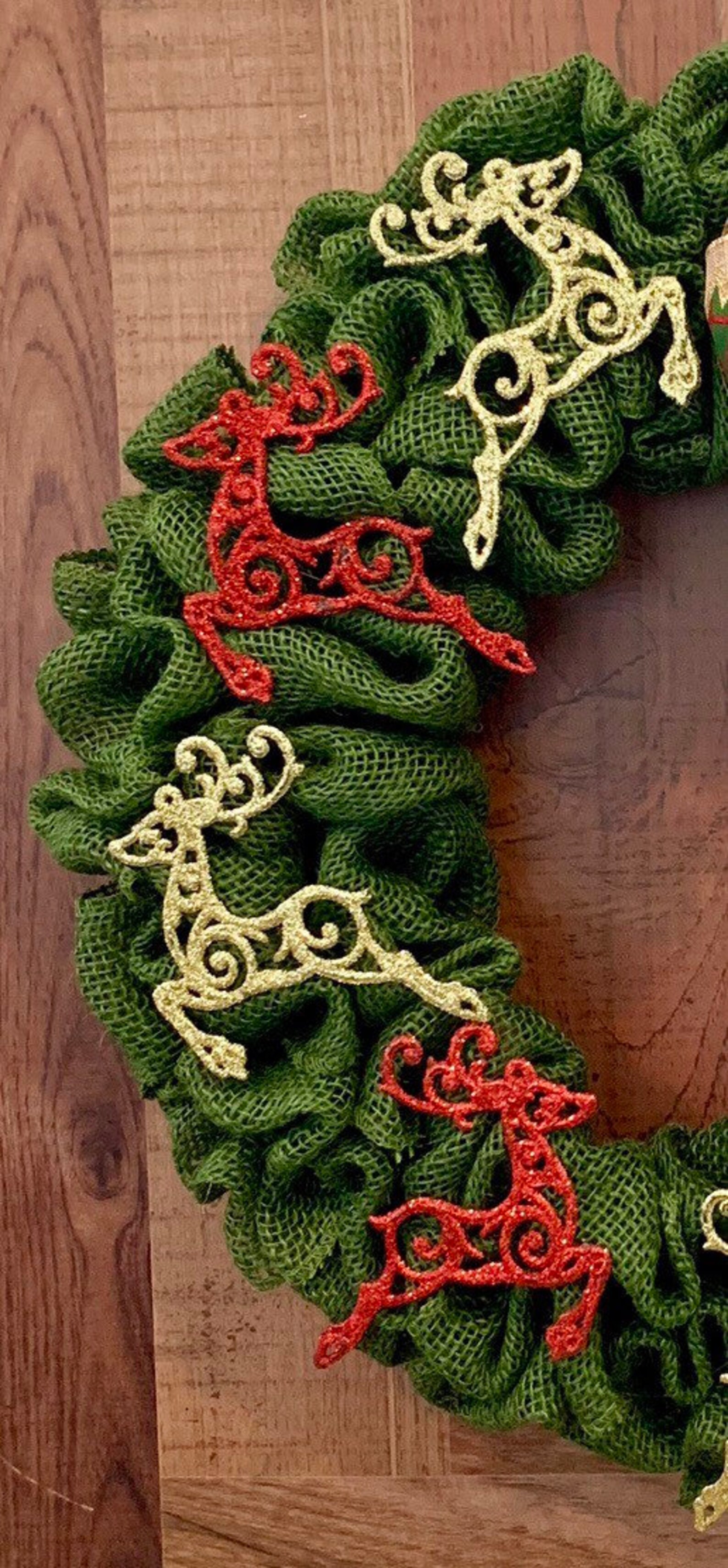 Reindeer Christmas Wreath 