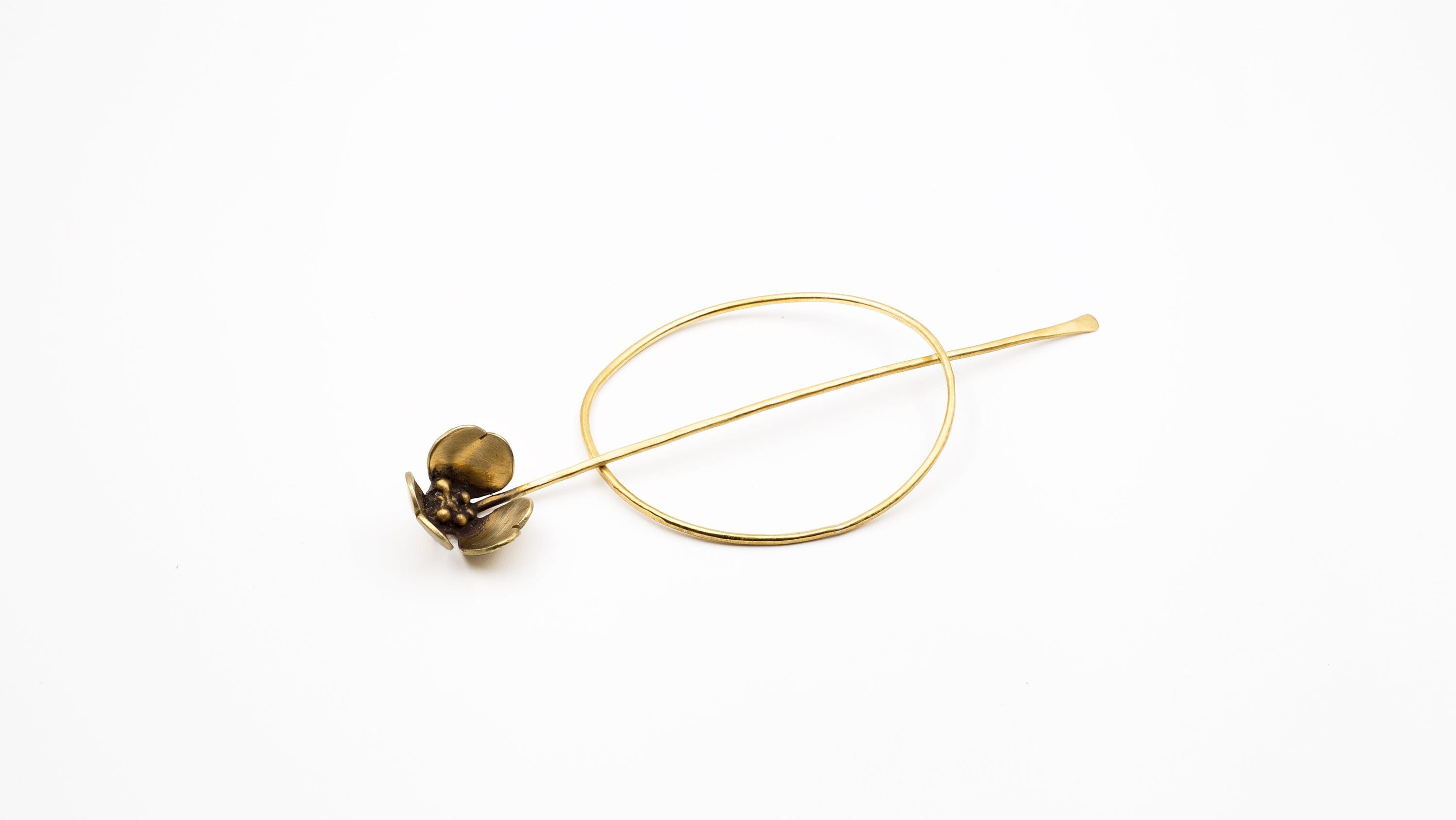 Bronze Flower Hair Pin Hair Jewelry Nature Inspired Hair Pin Flower Bronze Flower Hair Pin Hair Jewelry Nature Inspired Hair Pin Flower