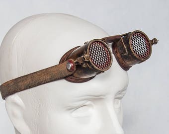 Messing steampunk-bril – post-apocalyptische cosplay, Wasteland-weekend