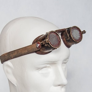 Steampunk Goggles - Post Apocalyptic - Wasteland Goggles - Burning Man Goggles - Fallout - Wasteland Weekend Cosplay - Cyberpunk Goggles