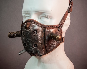 Wastelander Mask - Fallout Mask - Post Apocalyptic Mask - Leather Face Mask - Cyberpunk Mask - Motorcycle Mask - LARP Mask - Anti Dust Mask