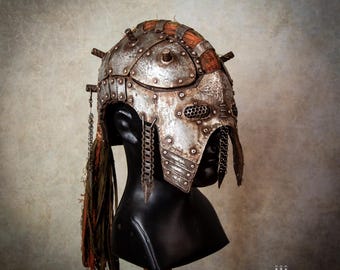 スチームパンク ヘルメット | シルバーカラー | ギア チューブ