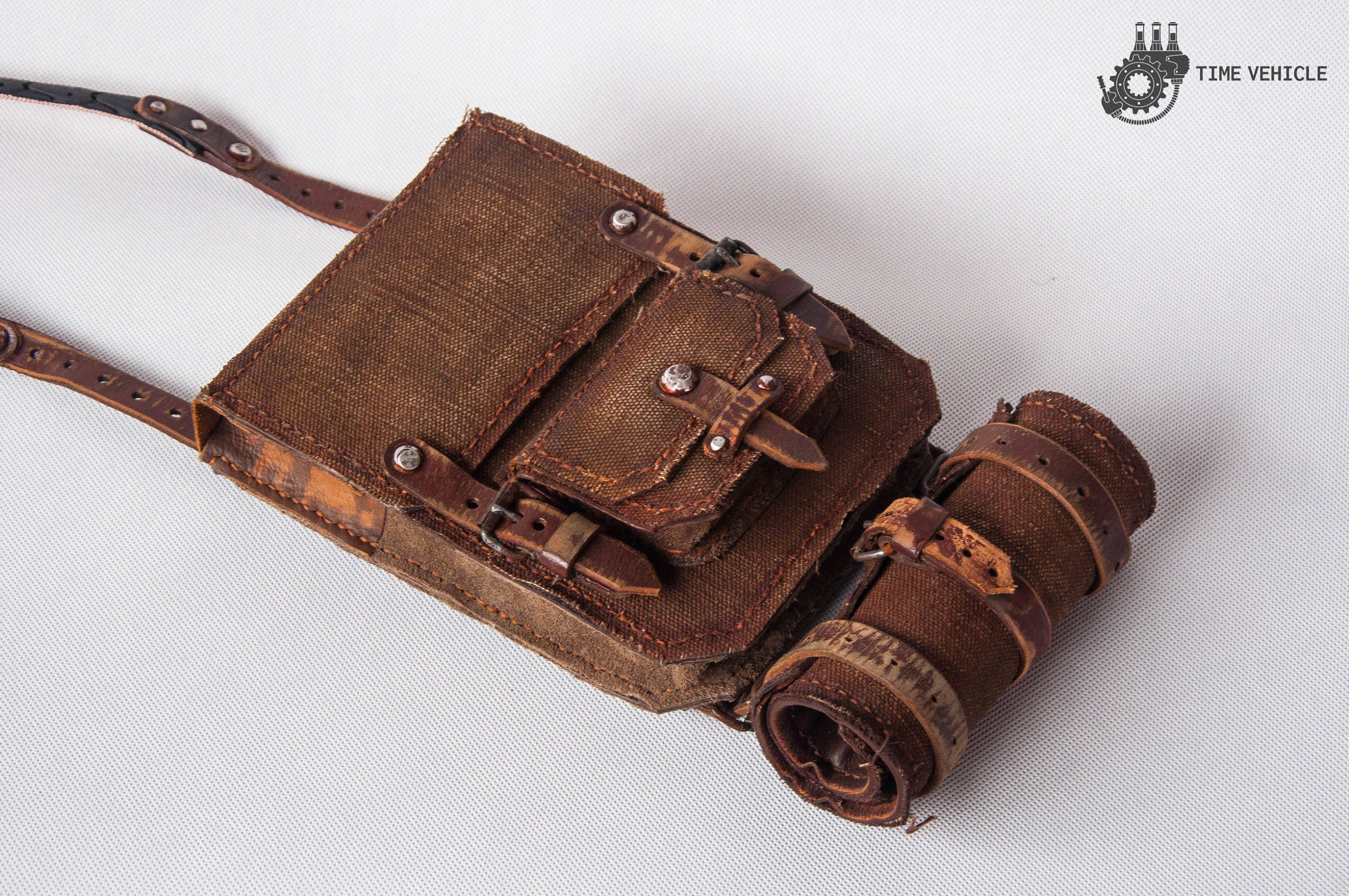 Handsewn Leather & Canvas Bag With Tool Roll – Mad Max Style - Etsy