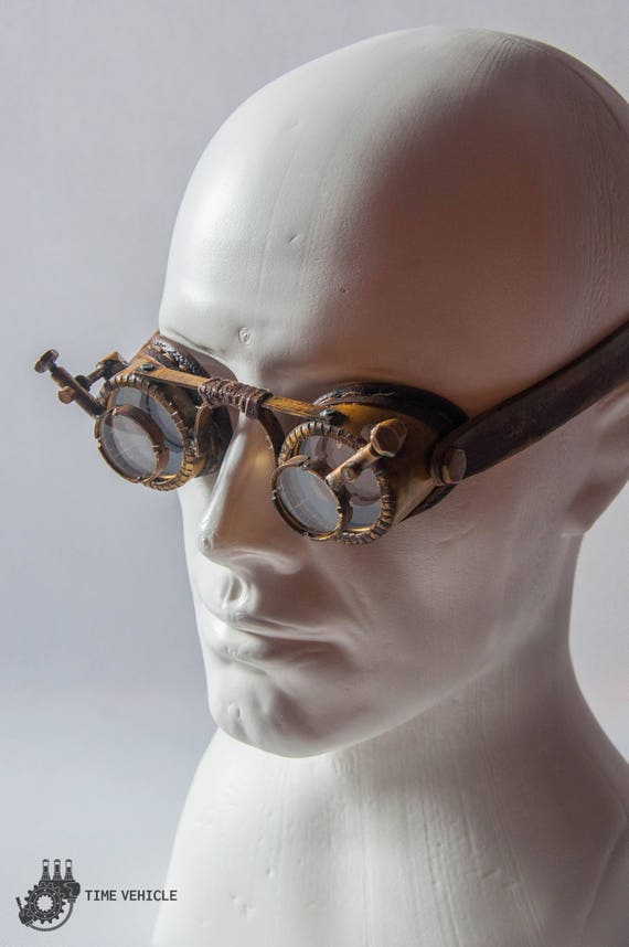 Gafas de lentes de aumento Gafas post apocalípticas Gafas victorianas Gafas  de cuero Cyberpunk Gafas de ingeniero Gafas Fallout -  México