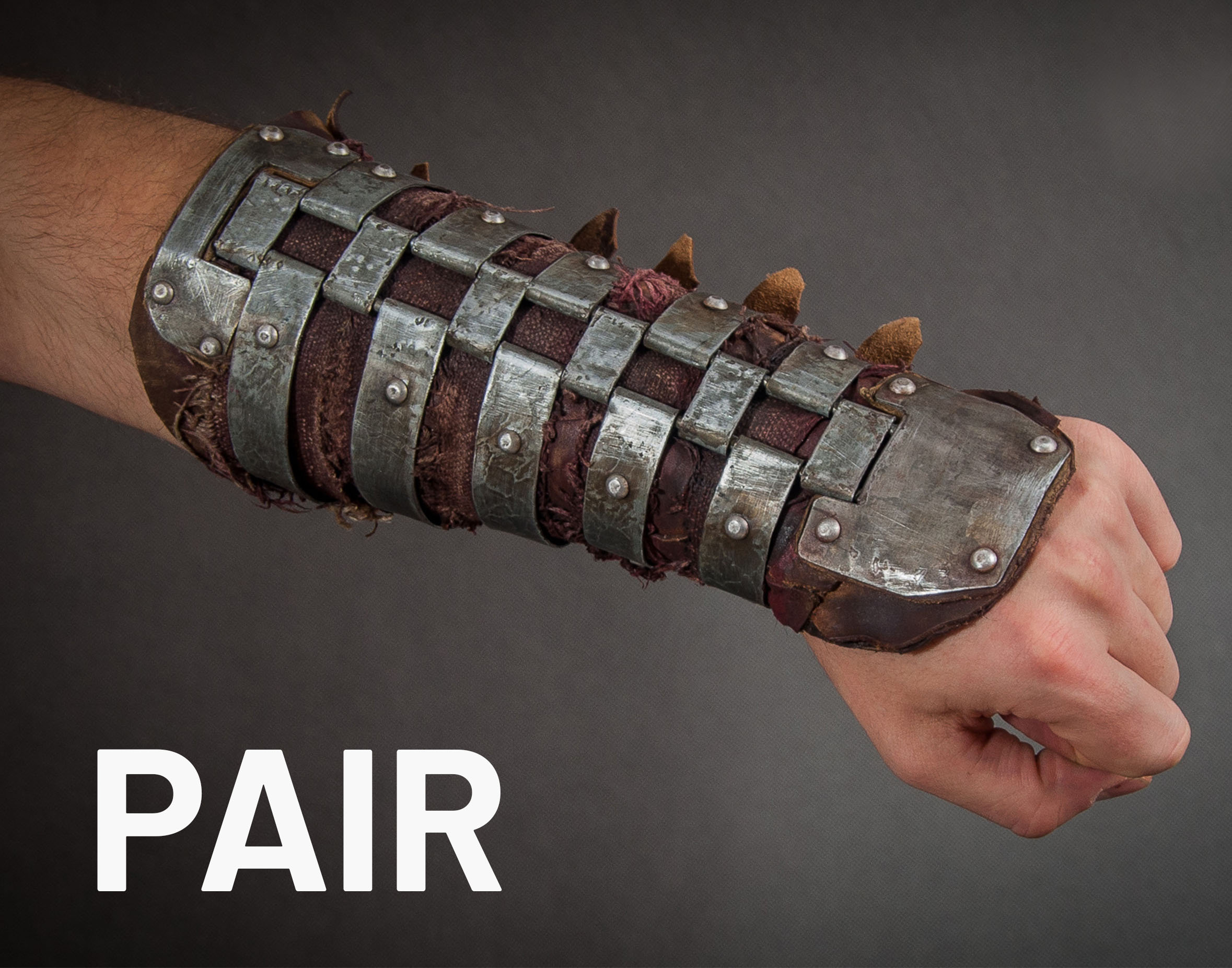 Steel Post-apocalyptic Bracers - Mad Max Wasteland Armor - Etsy