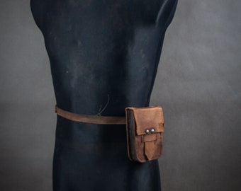Soldier's Leather Belt Pouch Renaissance – Boots By Bohemond