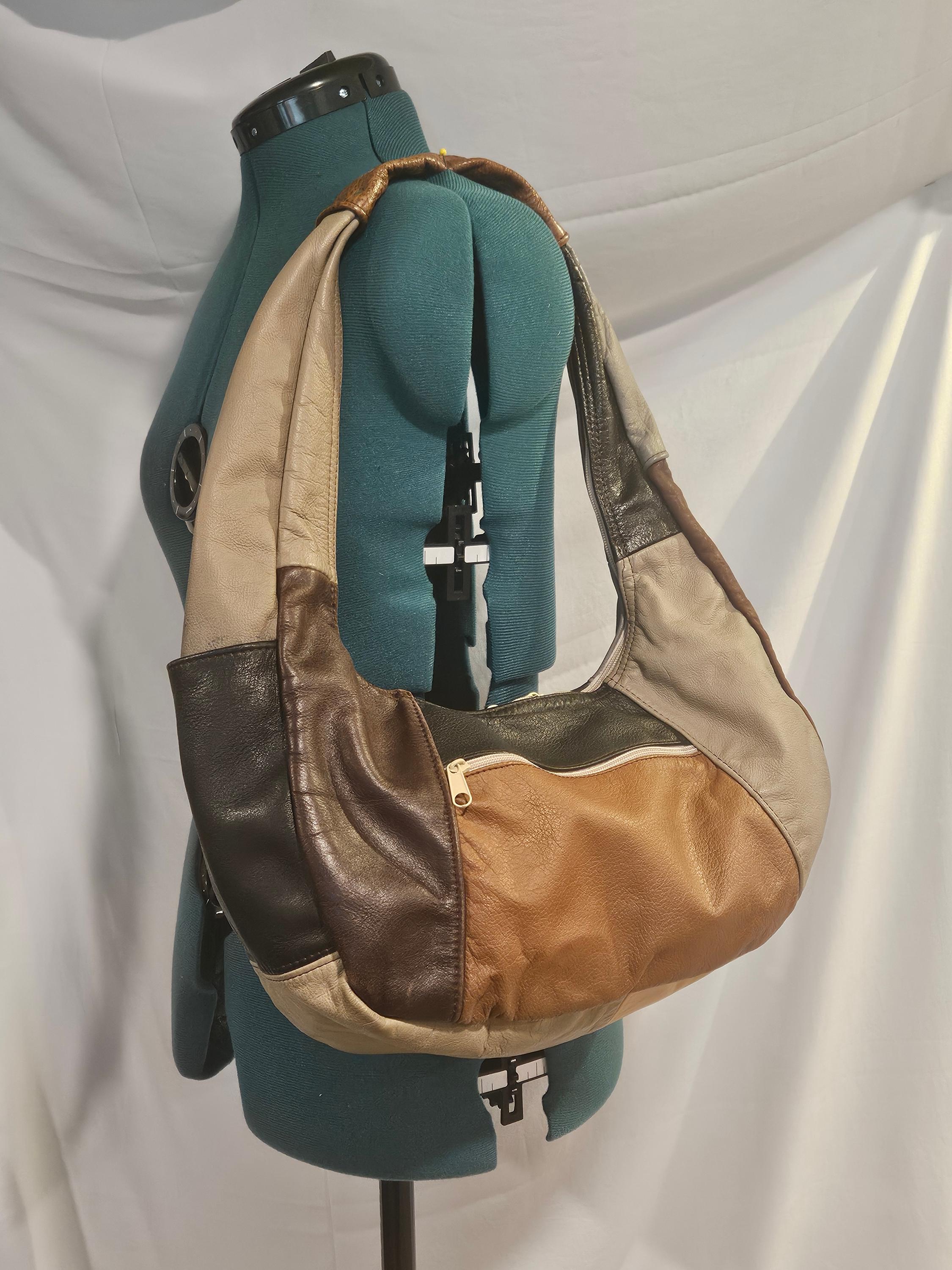 Brown - Handcrafted Jacquard Patch Shoulder Bag 03 main image 0