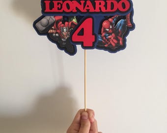 Decoración para tartas - Adorno para tarta - Superhéroes