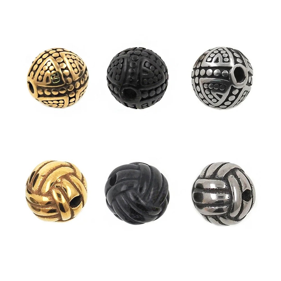 2-Pack Punk Rock Round Rhinestone Ear Studs - 10mm Stainless Steel Men's Earrings