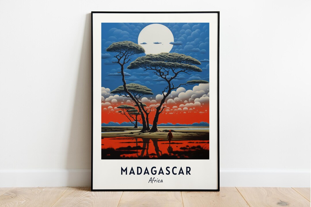 Madagascar, Africa Travel Print Wall Art, Madagascar Africa City