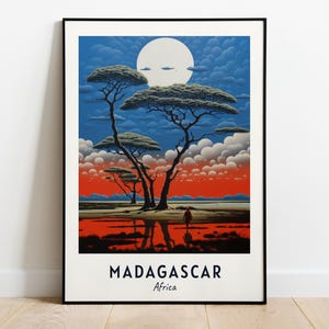 Madagascar, Africa Travel Print Wall Art, Madagascar - Africa City Print, Madagascar, Africa Travel Gift, Madagascar, Africa Poster