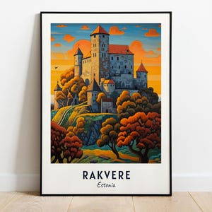 Rakvere Travel Print Wall Art, Rakvere - Estonia City Print, Rakvere Travel Gift, Rakvere City Poster, Digital Download, Travel Gift