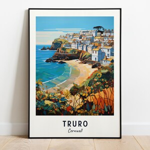 Truro, Cornwall Travel Print Wall Art, Truro - Cornwall City Print, Truro, Cornwall Travel Gift, Truro, Cornwall Poster, Digital Download