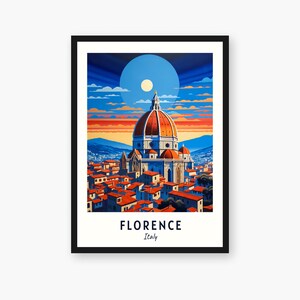 Florence Travel Print, Florence - Italy Travel Gift, Printable City Poster, Digital Download, Wedding Gift, Birthday Present