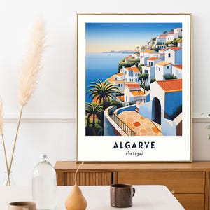 Algarve Travel Poster Algarve Portugal Wall Art Portugal Print Cityscape Artwork Travel Wall Decor Digital Download Travel Gift image 6