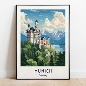 Munich Travel Print Wall Art, Munich - Germany City Print, Munich Travel Gift, Munich City Poster, Digital Download, Travel Gift, Wall Art