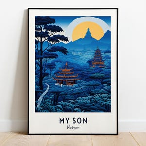 My Son Sanctuary Travel Print Wall Art, My Son - Vietnam City Print, My Son Sanctuary Travel Gift, My Son Sanctuary Poster, Digital Download