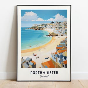 Porthminster, Cornwall Travel Print Wall Art, Porthminster - Cornwall City Print, Porthminster, Cornwall Travel Gift, Porthminster, Wall Art