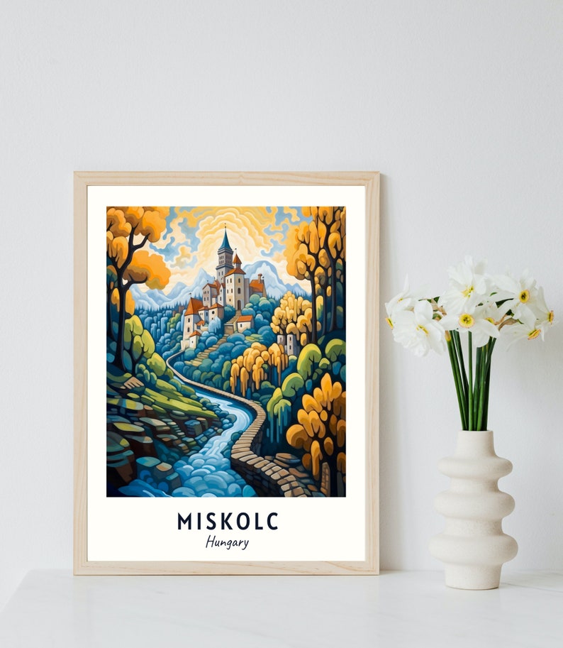 Miskolc Travel Print, Miskolc Hungary Travel Gift, Printable City Poster, Digital Download, Wedding Gift, Birthday Present image 3