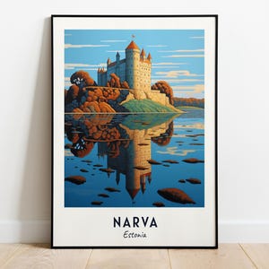 Narva Travel Print Wall Art, Narva - Estonia City Print, Narva Travel Gift, Narva City Poster, Digital Download, Travel Gift, Wedding Gift