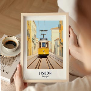 Lisbon Travel Poster Portugal Print Wall Art City Print Cityscape Artwork Travel Wall Decor Digital Download Travel Gift image 9