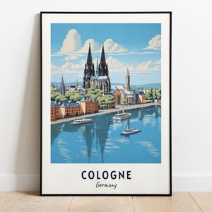 Cologne, Germany Travel Print Wall Art, Cologne - Germany City Print, Cologne, Germany Travel Gift, Cologne, Germany Poster, Travel Gift