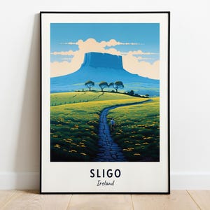 Benbulben Mountain Travel Print Wall Art, Sligo - Ireland City Print, Benbulben Mountain Travel Gift, Benbulben Mountain Poster, Travel Gift
