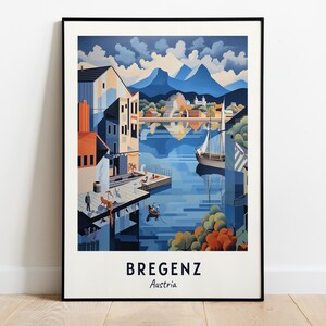 Bregenz Festival And Lake Stage Travel Print Wall Art, Bregenz - Austria City Print, Bregenz Festival And Lake Stage Travel Gift, Wall Art