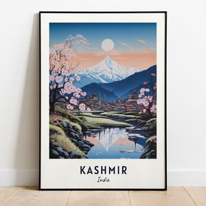 Kashmir Travel Print Wall Art, Kashmir - India City Print, Kashmir Travel Gift, Kashmir City Poster, Digital Download, Travel Gift, Wall Art