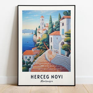 Herceg Novi Old Town Reisedruck Wandkunst, Herceg Novi - Kroatien Print, Herceg Novi Old Town Reisegeschenk, digitaler Download