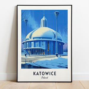 Spodek Arena Travel Print Wall Art, Katowice - Poland City Print, Spodek Arena Travel Gift, Spodek Arena Poster, Digital Download, Wall Art