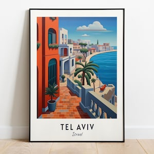 Jaffa Port Travel Print Wall Art, Tel Aviv - Israel City Print, Jaffa Port Travel Gift, Jaffa Port Poster, Digital Download, Travel Gift