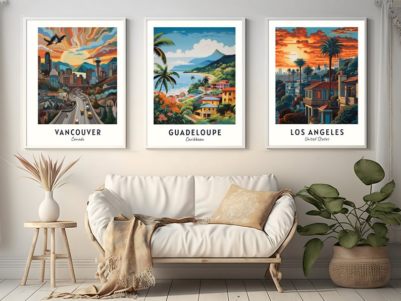 Guadeloupe Travel Print, Guadeloupe Caribbean Travel Gift, Printable City Poster, Digital Download, Wedding Gift, Birthday Present image 5