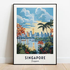 Singapore Travel Print Wall Art, Singapore - Singapore City Print, Singapore Travel Gift, Singapore City Poster, Digital Download, Wall Art